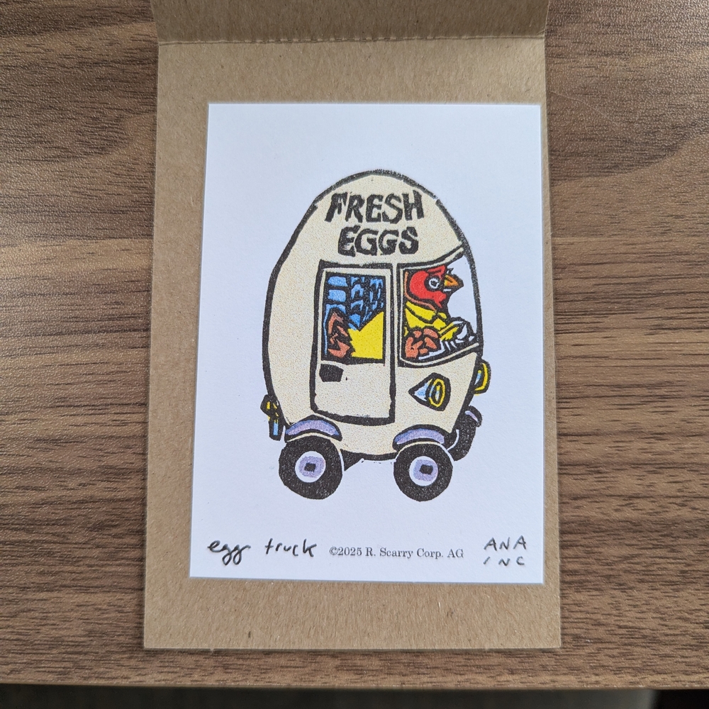 Inciardi x Richard Scarry egg truck
